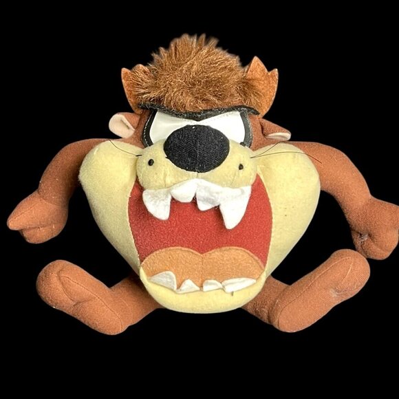 Vintage 1998 Looney Tunes Taz Plush By Ace 8" Brown & Beige Stuffed Animal Toy - Picture 1 of 4